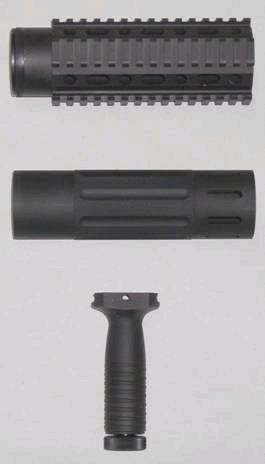 CAR free float tube Fore rail pistol grip